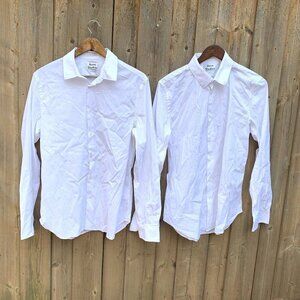LOT OF 2 Acne Studios Mario Stretch Dress Shirts Size 52